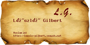 László Gilbert névjegykártya