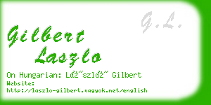 gilbert laszlo business card